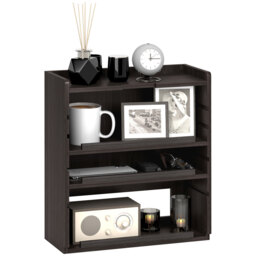 HOMCOM Four-Tier Desktop Organiser - Dark Brown - Aosom UK - thumbnail 1