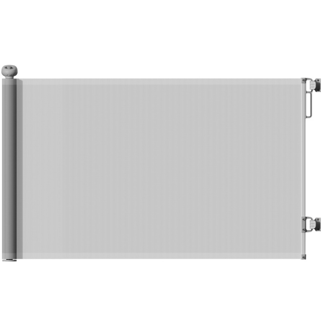 PawHut Retractable Stair Gate Extends Up to 140 cm Wide, Dog Gate for Doorways, Stairways, Hallways, Grey - image 1