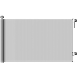 PawHut Retractable Stair Gate Extends Up to 140 cm Wide, Dog Gate for Doorways, Stairways, Hallways, Grey - thumbnail 1