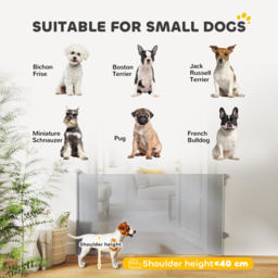 PawHut Retractable Stair Gate Extends Up to 140 cm Wide, Dog Gate for Doorways, Stairways, Hallways, Grey - thumbnail 9