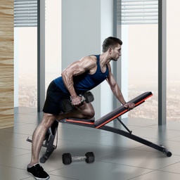 HOMCOM Adjustable Reclined Dumbbell Bench Weight Lifting Set Folding Sit Up Ab Bench Home Training Gym Multiuse Workout Exercise Fitness - Aosom UK - thumbnail 2