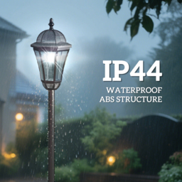 Outsunny Solar LED Garden Lamps: 2 Water-Resistant Lanterns for Patio Pathway, Auto Switch, Black - Aosom UK - thumbnail 7