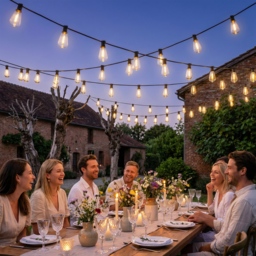HOMCOM Curtain Lights Connectable Fairy Curtain Lights Plug-in IP44 Waterproof/18 m/Warm White - thumbnail 8