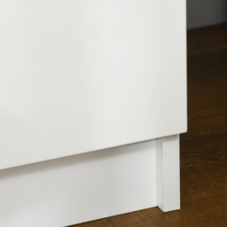 HOMCOM White Bedside Cabinets with LED Light, High Gloss Front Nightstand with 2 Drawers, for Living Room, Bedroom - thumbnail 9