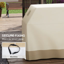 Outsunny Grill Cover: Waterproof PU-Coated Outdoor Protector for Barbecues, Beige, 71W x 188L cm - Aosom UK - thumbnail 5