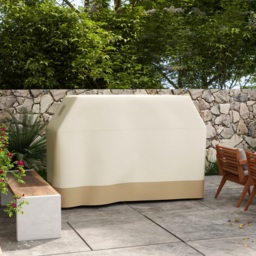 Outsunny Grill Cover: Waterproof PU-Coated Outdoor Protector for Barbecues, Beige, 71W x 188L cm - Aosom UK - thumbnail 2
