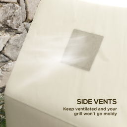 Outsunny Grill Cover: Waterproof PU-Coated Outdoor Protector for Barbecues, Beige, 71W x 188L cm - Aosom UK - thumbnail 6