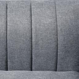 HOMCOM Two Seater Sofa Bed, Convertible Linen Fabric Sofa Couch, Click Clack Sofabed with Adjustable Split Backrest, Cat Scratch Anti, Grey - Aosom UK - thumbnail 8