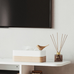 "HOMCOM Floating TV Unit Stand for TVs up to 40"", Wall Mounted Media Console with Storage Shelf, Entertainment Center, White" - thumbnail 8