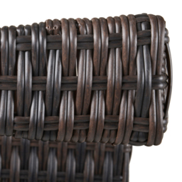 Outsunny Rattan Rocking Chair Rocker Garden Furniture Seater Patio Bistro Relaxer Outdoor Wicker Weave with Cushion - Brown - thumbnail 8