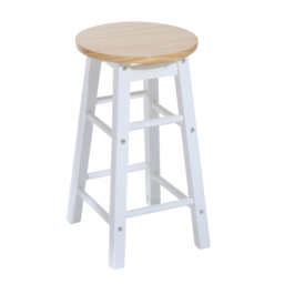 HOMCOM Bar Table and Stools with Storage Shelf, 3-Pieces Wooden Kitchen Cart with 2 Drawers and 6 Wheels, White - Aosom UK - thumbnail 9