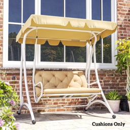 Outsunny Two-Seater Bench Cushion - Khaki - thumbnail 9