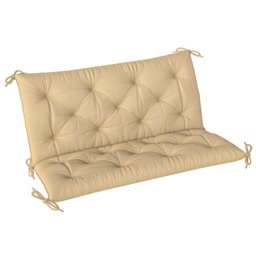 Outsunny Two-Seater Bench Cushion - Khaki - thumbnail 1
