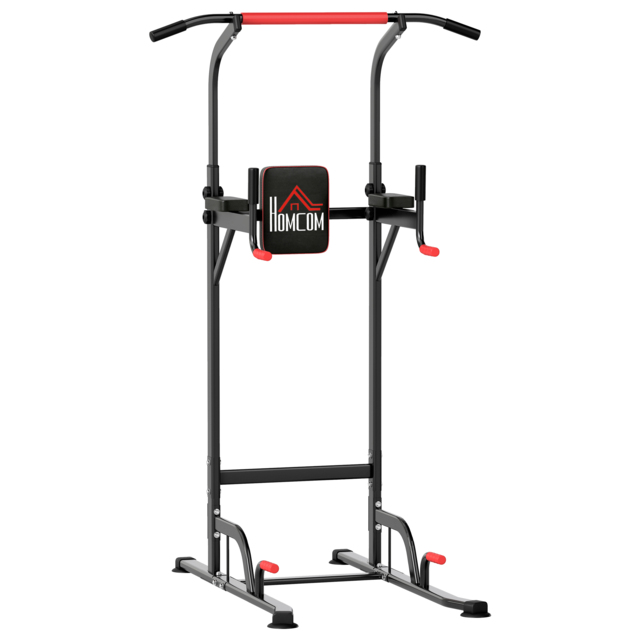 HOMCOM Pull Up Station Bar Power Tower Station for Home Office Gym Traning Workout Equipment - Aosom UK - image 1