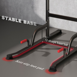 HOMCOM Pull Up Station Bar Power Tower Station for Home Office Gym Traning Workout Equipment - Aosom UK - thumbnail 7