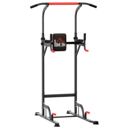 HOMCOM Pull Up Station Bar Power Tower Station for Home Office Gym Traning Workout Equipment - Aosom UK - thumbnail 1