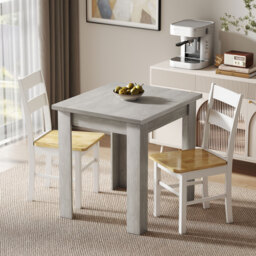HOMCOM Folding Dining Table for 4-6, Rectangular Extendable Drop Leaf Table for Small Spaces, 140 x 80 x 77.5 cm, Grey - thumbnail 7