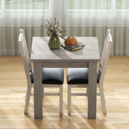 HOMCOM Folding Dining Table for 4-6, Rectangular Extendable Drop Leaf Table for Small Spaces, 140 x 80 x 77.5 cm, Grey - thumbnail 9