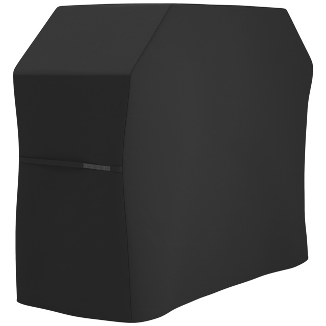 Outsunny Protective Grill Cover, 147 x 61cm, Durable Plastic Coated, Weather-Resistant, Black - image 1