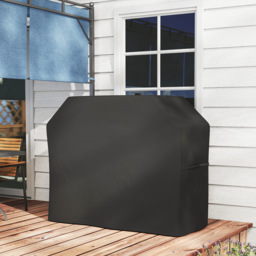 Outsunny Protective Grill Cover, 147 x 61cm, Durable Plastic Coated, Weather-Resistant, Black - thumbnail 8