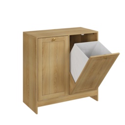 Waterproof Oak Bathroom Cabinet with Towel Rack, Space-Saving Wall-Mounted Vanity for Bathroom Laundry Kitchen, 60L x 20W x 70H cm, Oak - Aosom UK - thumbnail 9