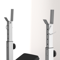 HOMCOM Adjustable Weight Bench with Squat Rack, Heavy Duty Bench Press Rack with Preacher Curl Pad, Leg Developer, Barbell Rack, Butterfly, Home Gym Strength Training Multiuse Workout Bench, Grey - thumbnail 9