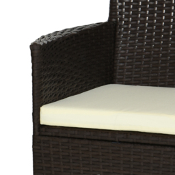 Outsunny Waterproof Rattan Armchair Duo: Deep Coffee Garden Patio Seating with Cushions - Aosom UK - thumbnail 7