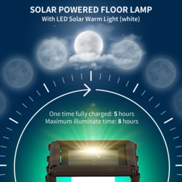 Outsunny Waterproof Solar Pathway Lantern: Automatic LED Lighting for Outdoor Spaces, Decorative Brown Finish - Aosom UK - thumbnail 5