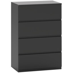 HOMCOM Chest of Drawers, 4-Drawer Storage Cabinets, Modern Dresser, Storage Drawer Unit for Bedroom - thumbnail 1