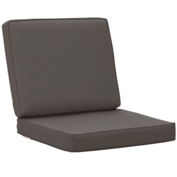 Outsunny Set of 2 Garden Seat and Back Cushion Set, Replacement Cushions for Outdoor Furniture w/ Seat Cushion & Back Cushion, Dark Grey - Aosom UK - thumbnail 1