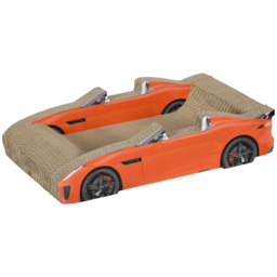 PawHut 2 in 1 Cat Scratching Board with Catnip, Car-shaped - Aosom UK - thumbnail 1