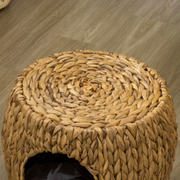 PawHut Rattan Retreat: Wicker Cat Abode with Plush Cushion, Washable, Indoor & Outdoor Bliss - Aosom UK - thumbnail 8