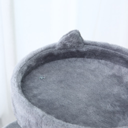 PawHut Deluxe Cat Tree with 3-Tier, Scratching Posts, Play Ball, and Plush Toy for Climbing and Relaxing, Grey - Aosom UK - thumbnail 8