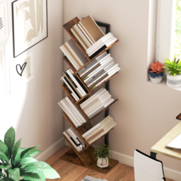 HOMCOM Eight-Section Tree Bookcase - Wood-Effect - thumbnail 7