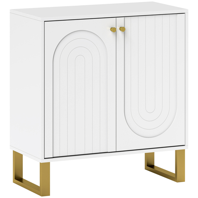 HOMCOM 2-Door Sideboard Storage Cabinet - White - image 1