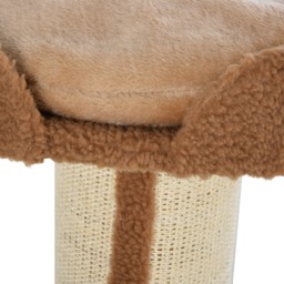 PawHut Cat Tree with Perches, Sisal Scratching Posts & Lamb Cashmere, Activity Centre, Brown - Aosom UK - thumbnail 9
