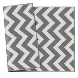 Outsunny Reversible Outdoor Rug, 1.2 x 1.8m Patio Carpet, Waterproof Plastic Rug for Garden, Deck, Picnic, Beach, Camping, Grey and White - thumbnail 8