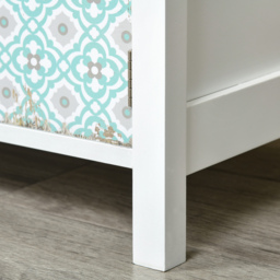 HOMCOM Shabby Chic Sideboard, Multi-Purpose Drawer Table, Storage Chest for Entryway or Living Room, Bedroom Furniture Organiser Unit - thumbnail 9