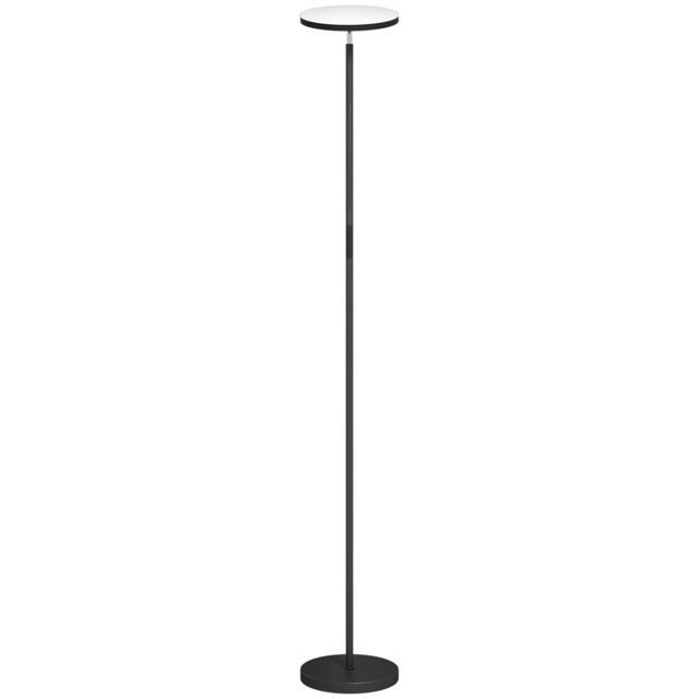 HOMCOM RGB Uplighter Floor Lamp, Tall Dimmable Standing Lamp with Remote & Touch Control, 350° Rotatable Head for Living Room Bedroom, 2700K-6000K Colour Temperatures, Black - image 1