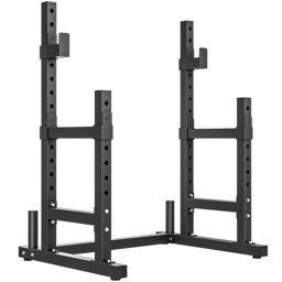 SPORTNOW Adjustable Squat Rack with Plate Holders, 300 kg Load