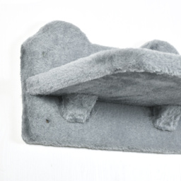 PawHut Cat Shelves Fit Cat Up to 5kg, 4-Piece Set with Scratching Post, Hammock, Nest, Safe for Cats to Play, Grey & Cream - Aosom UK - thumbnail 9
