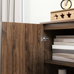 HOMCOM Modern Sideboard, Living room sideboard with Adjustable Shelf, Ideal for Living Room & Dining Room, Brown - Aosom UK - thumbnail 9