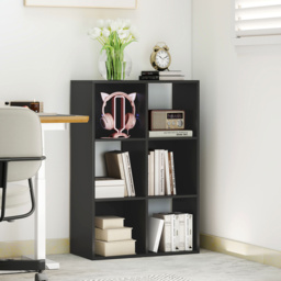 HOMCOM 6-Cube Bookshelf - Black - thumbnail 2