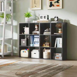 HOMCOM 6-Cube Bookshelf - Black - thumbnail 9