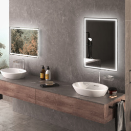 HOMCOM 70 x 50cm LED Bathroom Mirror with Lights, Dimmable Makeup Mirror, Vanity Mirror with 3 Colour, Smart Touch, Anti-Fog - thumbnail 9