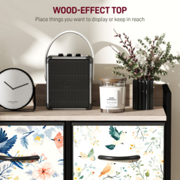 HOMCOM 5-Drawer Chest of Drawers - White - thumbnail 5