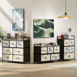 HOMCOM 5-Drawer Chest of Drawers - White - thumbnail 8