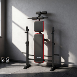 SPORTNOW Adjustable Weight Bench with Squat Rack and Dip Stand - thumbnail 9
