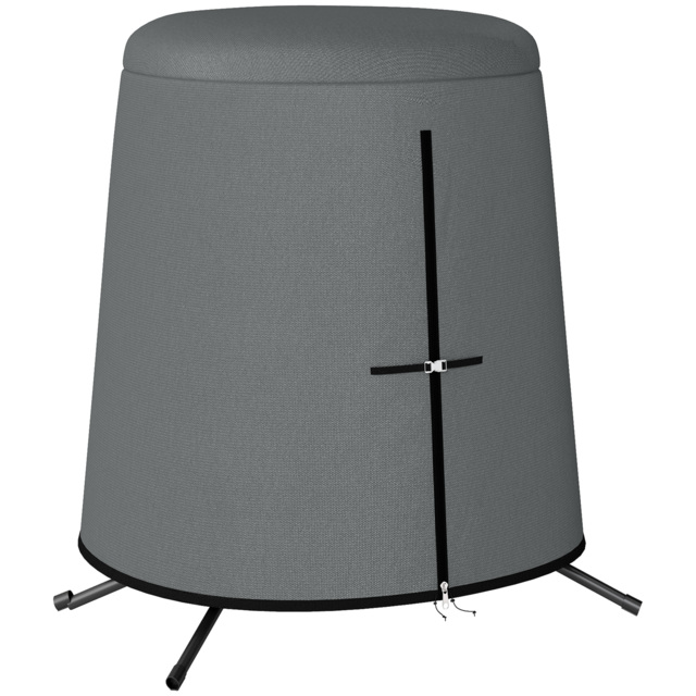 Outsunny 196 x 230 cm Hanging Egg Chair Protective Cover - Grey - image 1