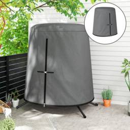 Outsunny 196 x 230 cm Hanging Egg Chair Protective Cover - Grey - thumbnail 2